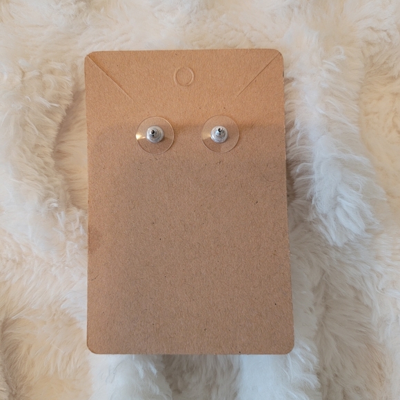 Pink and White Heart Earrings - Picture 2 of 3